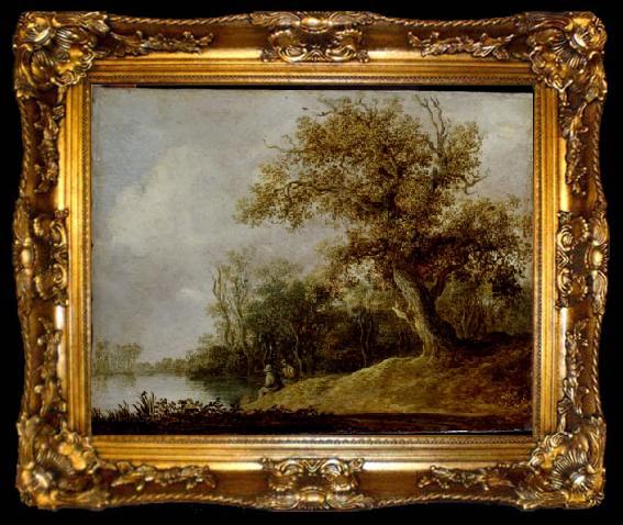 framed  Jan van Goyen Pond in the Woods., ta009-2